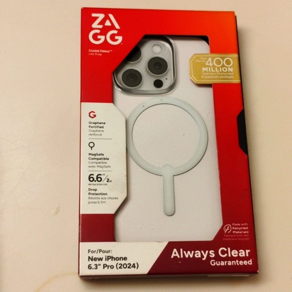 ZAGG - Crystal Palace Snap Case Lite iPhone 16 Pro - Clear